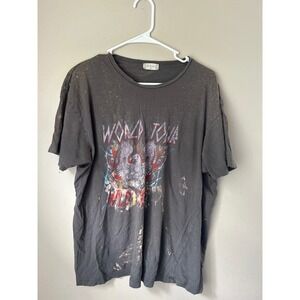 Altard State World Tour Wild Free Eagle Graphic T-Shirt Distressed Grunge SM